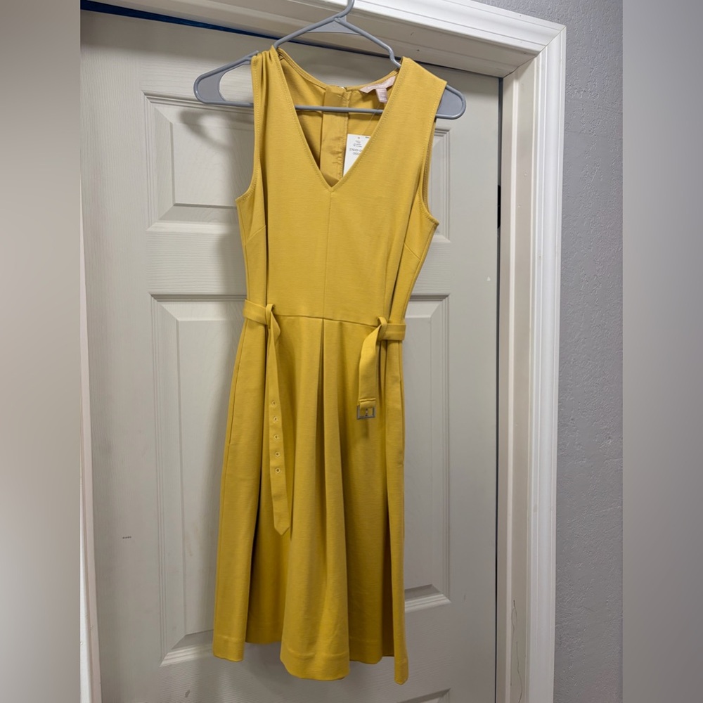 Banana Republic Mustard Midi Dress